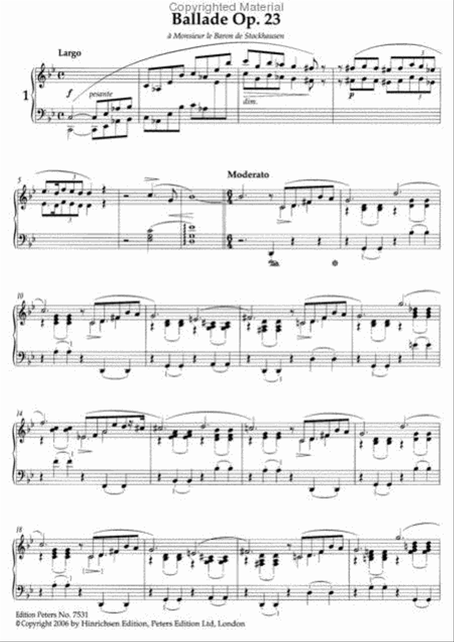 Ballades for Piano Piano scores gallery preview page 2