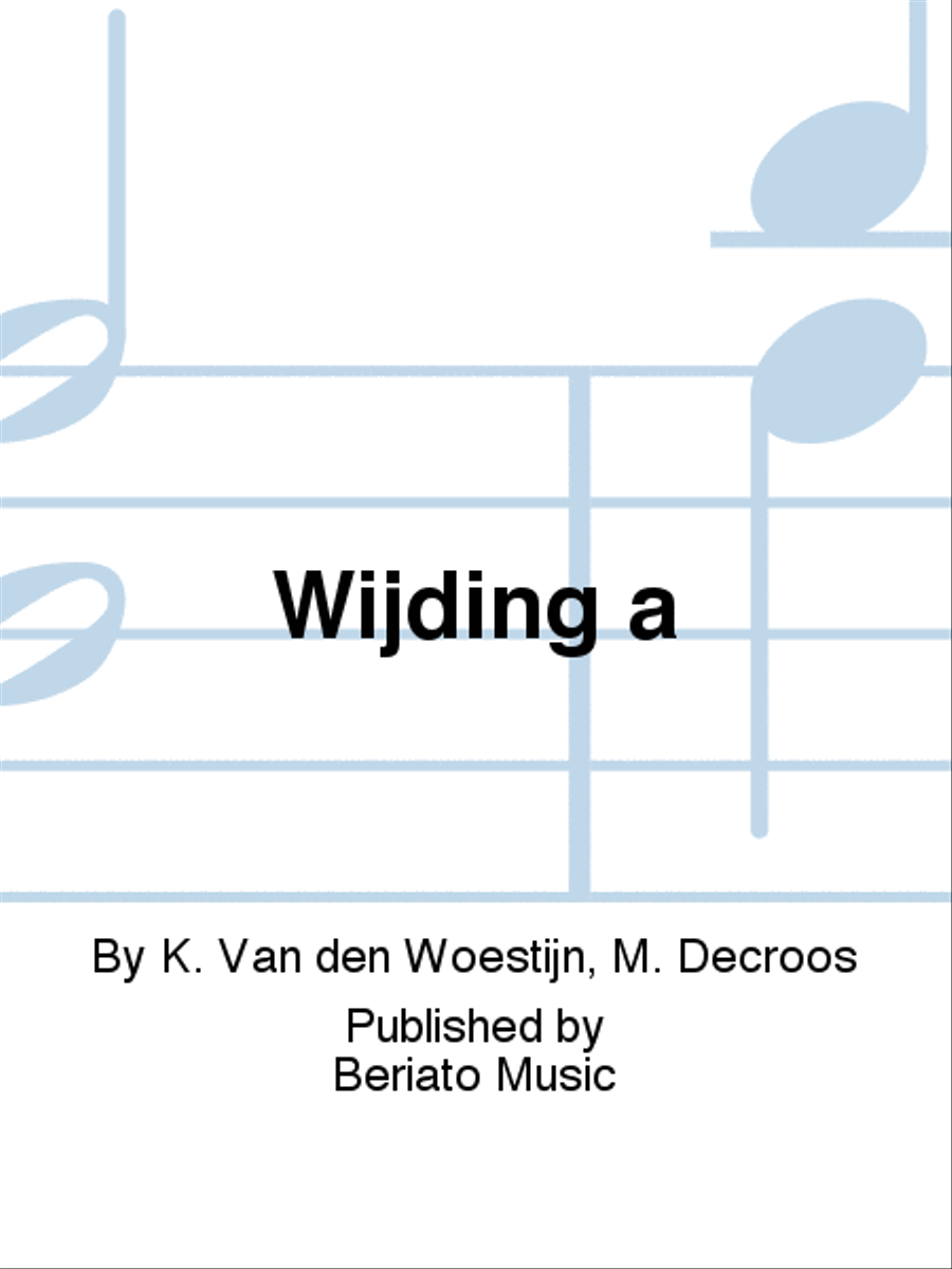 Wijding à Voice Solo scores gallery preview page 1