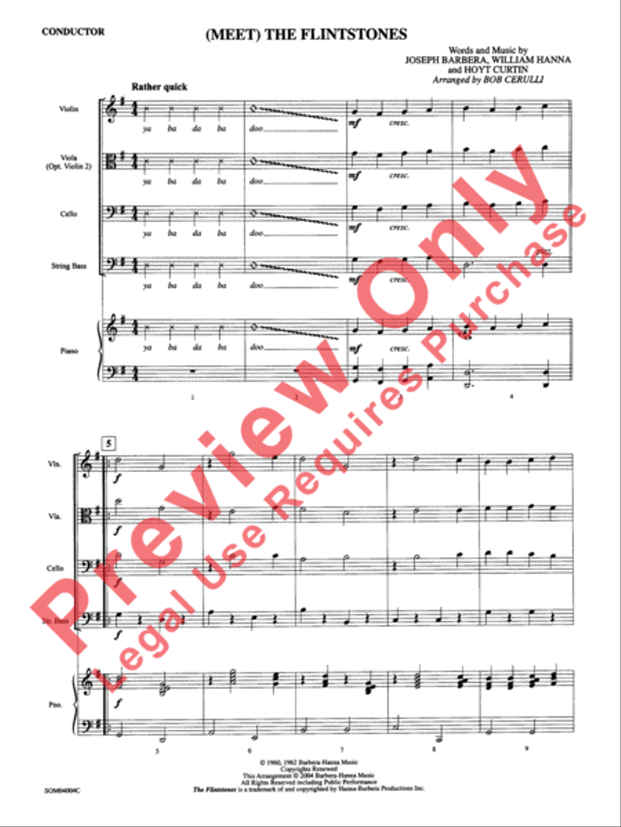 (Meet) The Flintstones String Orchestra scores gallery preview page 4