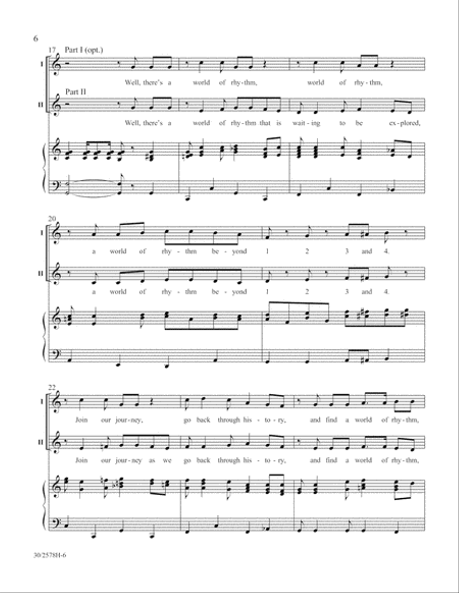 The World of Rhythm Unison Choir scores gallery preview page 7
