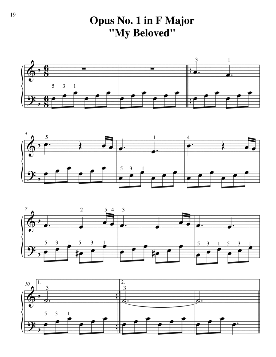 My Beloved My Beloved Piano Method scores gallery preview page 1