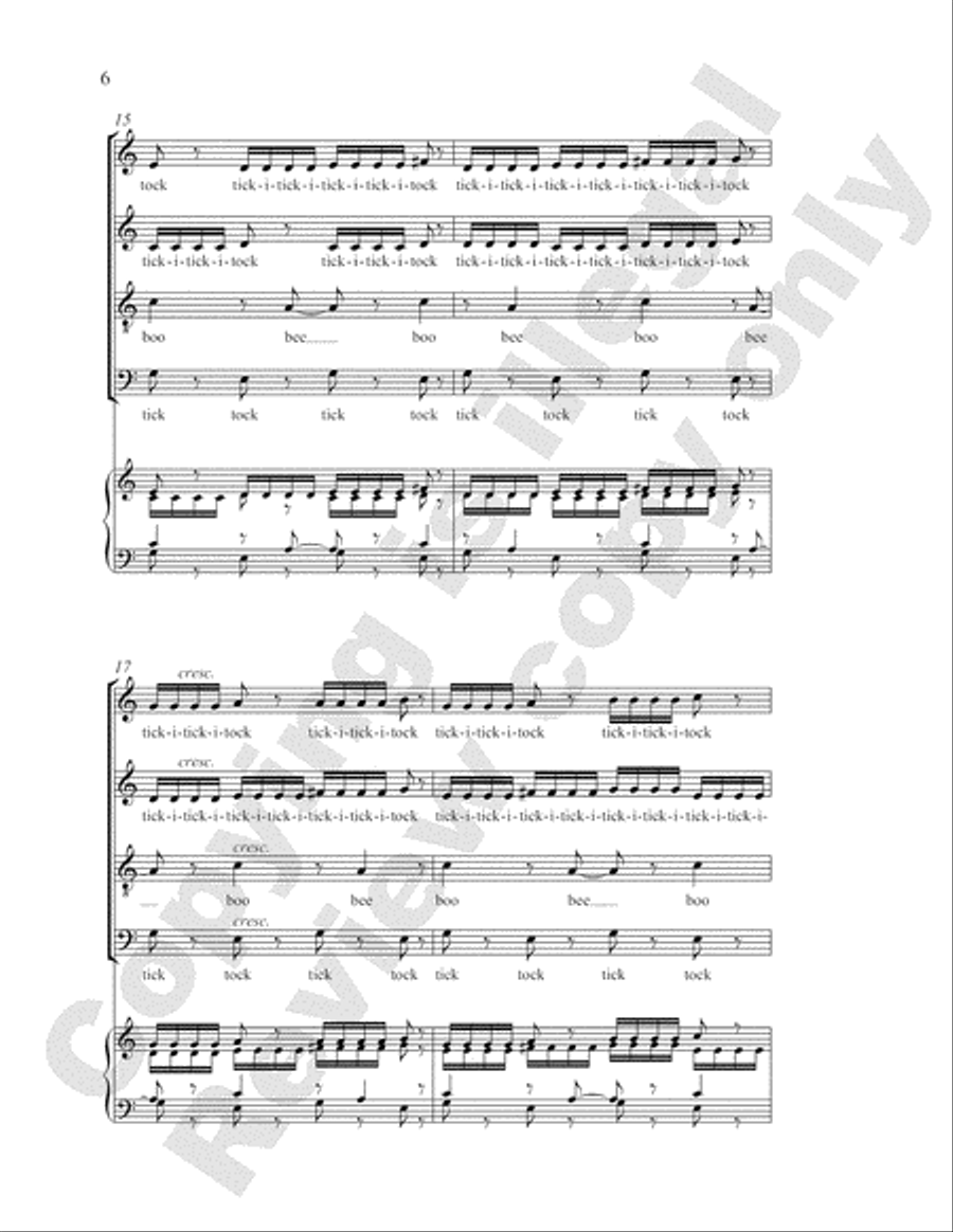 Time Pieces: 4. Clocks 4-Part scores gallery preview page 26