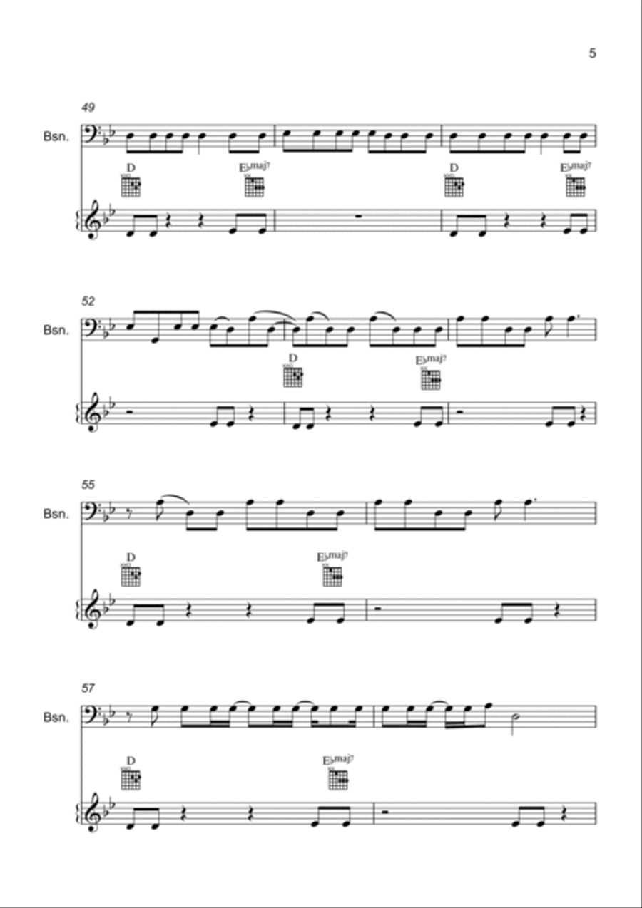 Unholy Bassoon scores gallery preview page 5