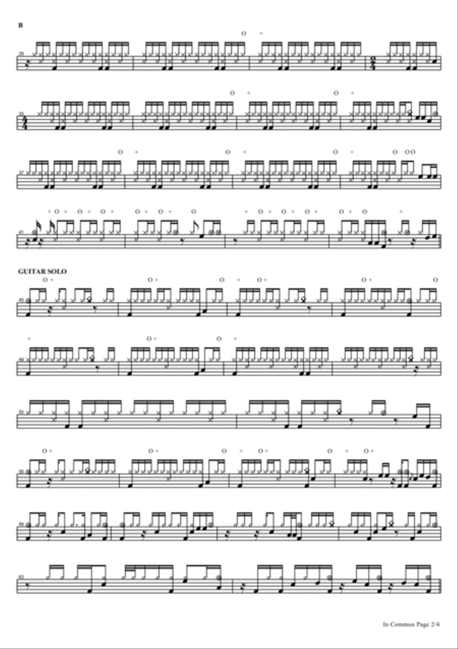 In Common Drum Set scores gallery preview page 2