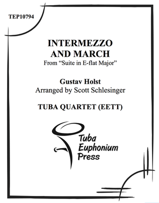 Book cover for Intermezzo and March from Suite in Eb Major