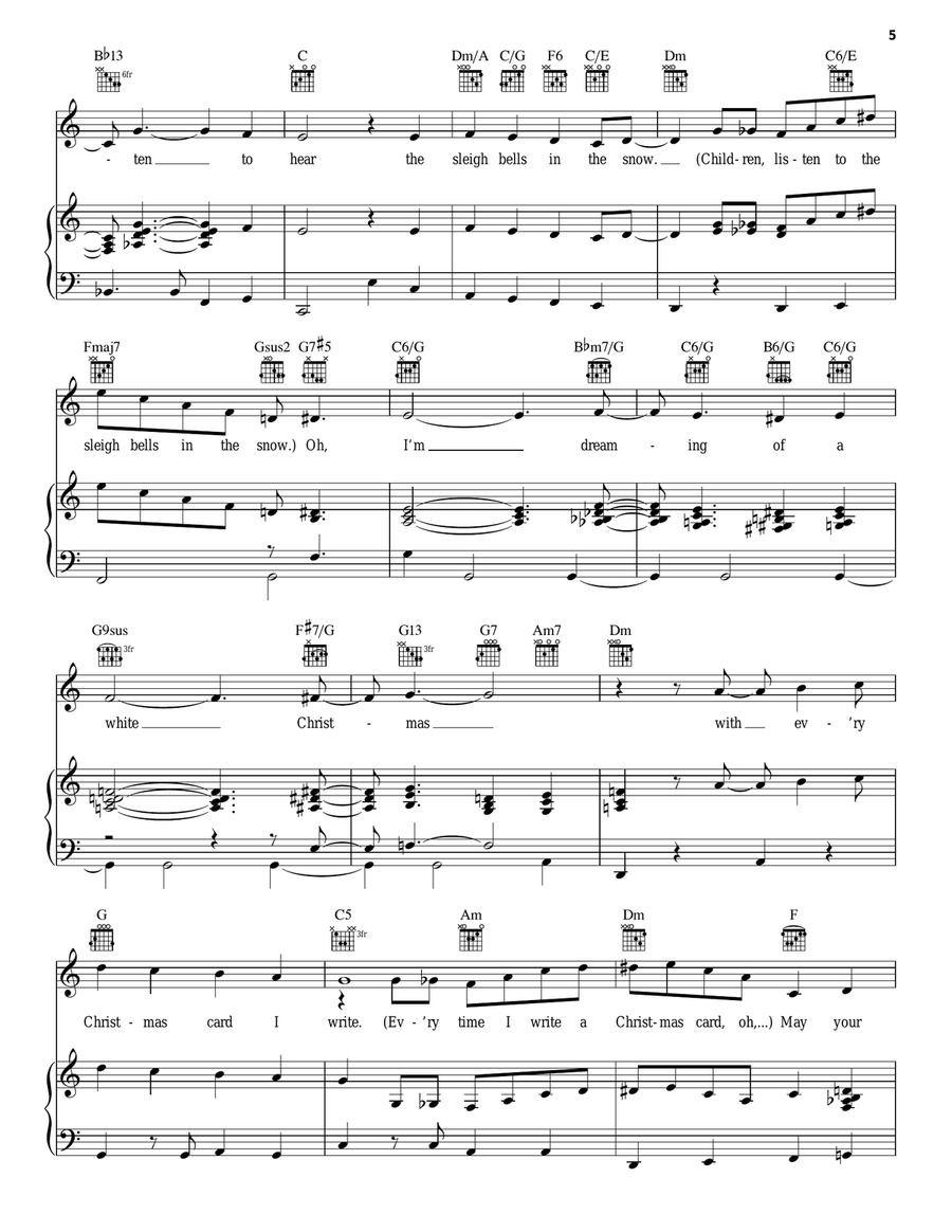 White Christmas A Cappella scores gallery preview page 5