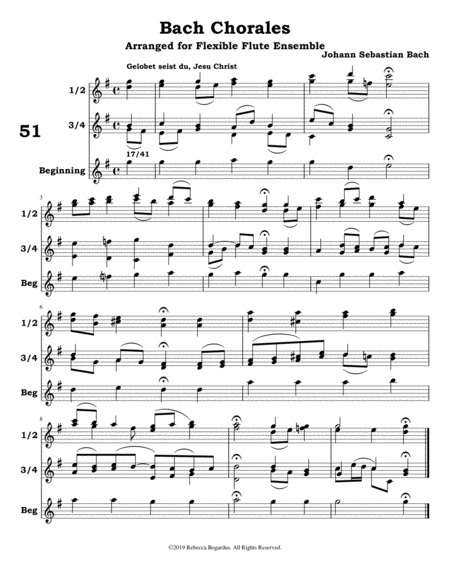 Bach Chorales 51-60