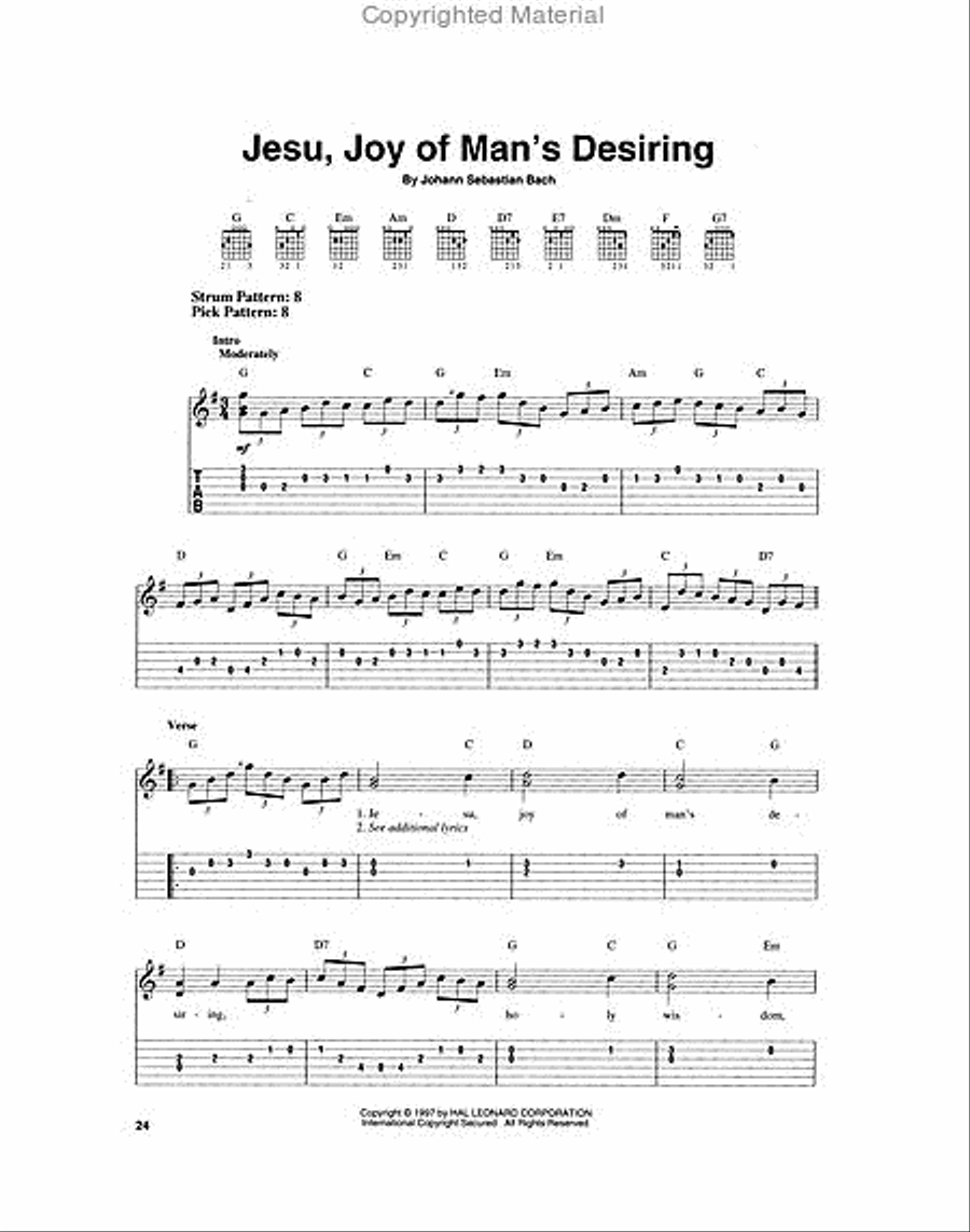 J.S. Bach for Easy Guitar Acoustic Guitar scores gallery preview page 5