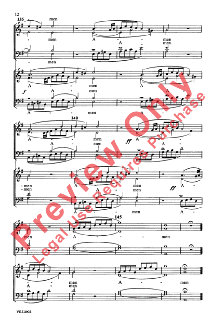 Psalm 100 4-Part scores gallery preview page 13