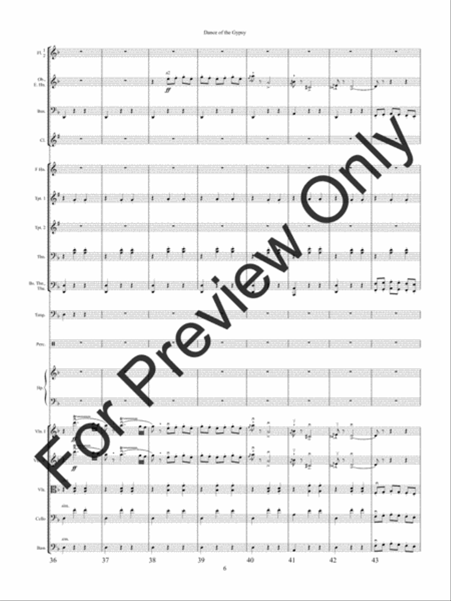 Dance of the Gypsy Dance of the Gypsy String Orchestra scores gallery preview page 9