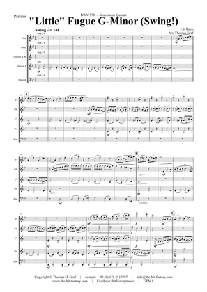 Fugue G Minor - (the 'little') - BWV 578 - Swing - Wind Quintet