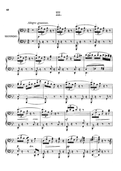 Dvorak Symphony No.8 III, IV, for piano duet(1 piano, 4 hands), PD804