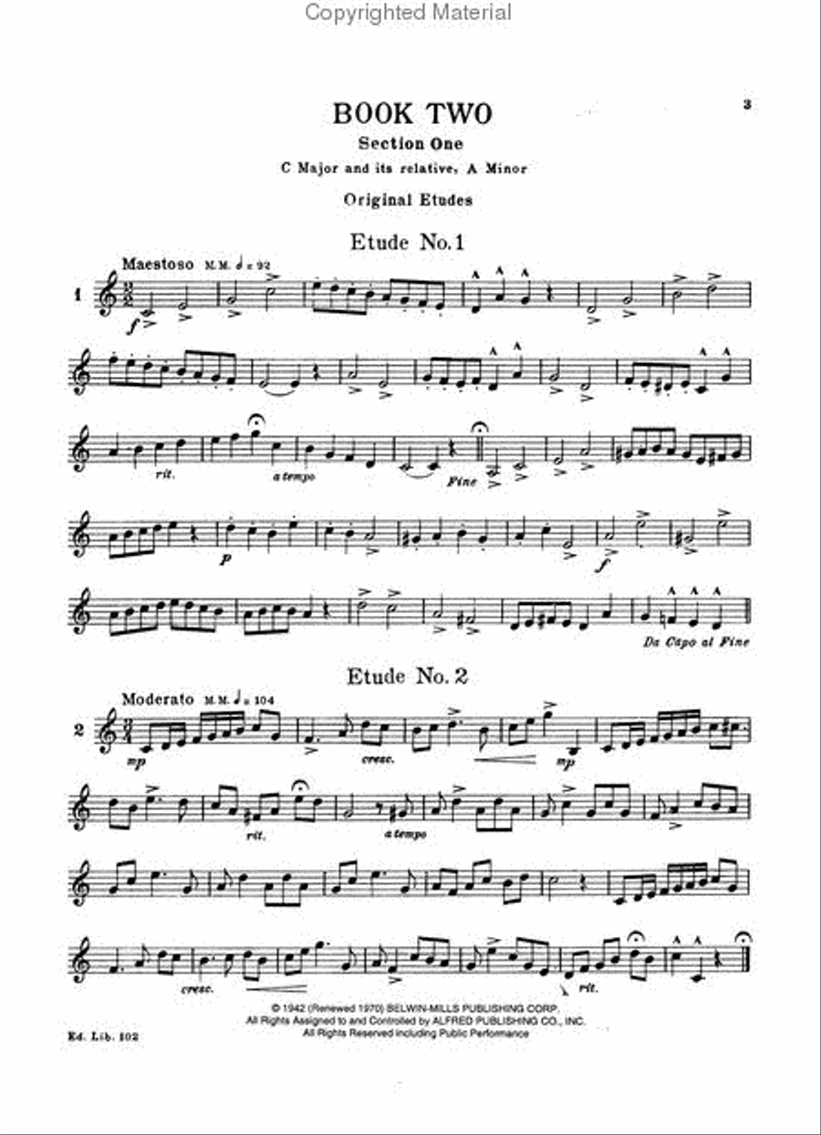 Edwards-Hovey Method for Cornet or Trumpet, Book 2