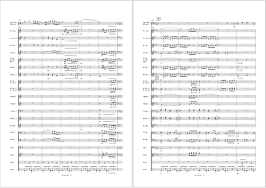 Facedown Fanfare Band scores gallery preview page 9