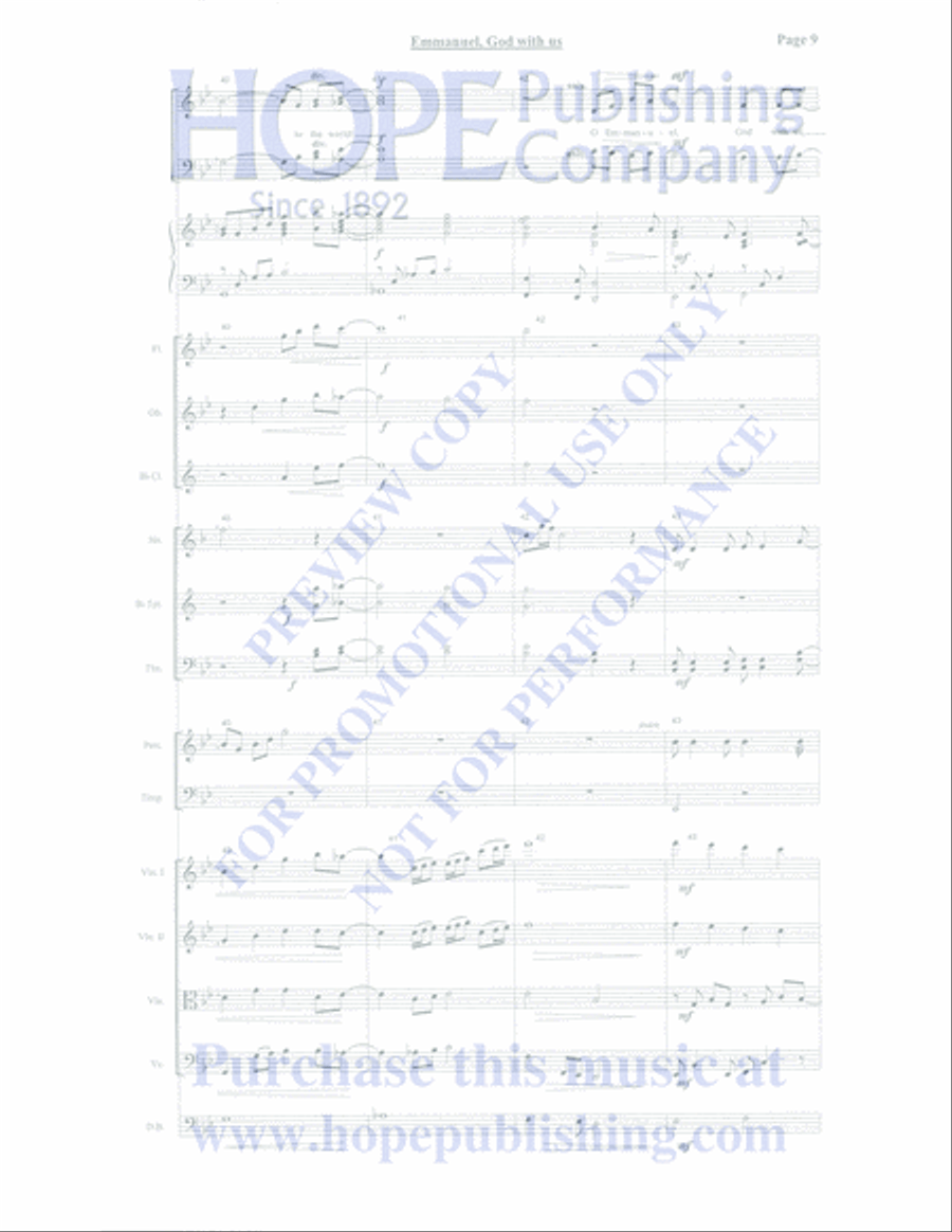 Emmanuel Emmanuel Orchestra scores gallery preview page 42