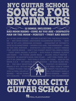 Book cover for NYC Guitar School – Songs for Beginners