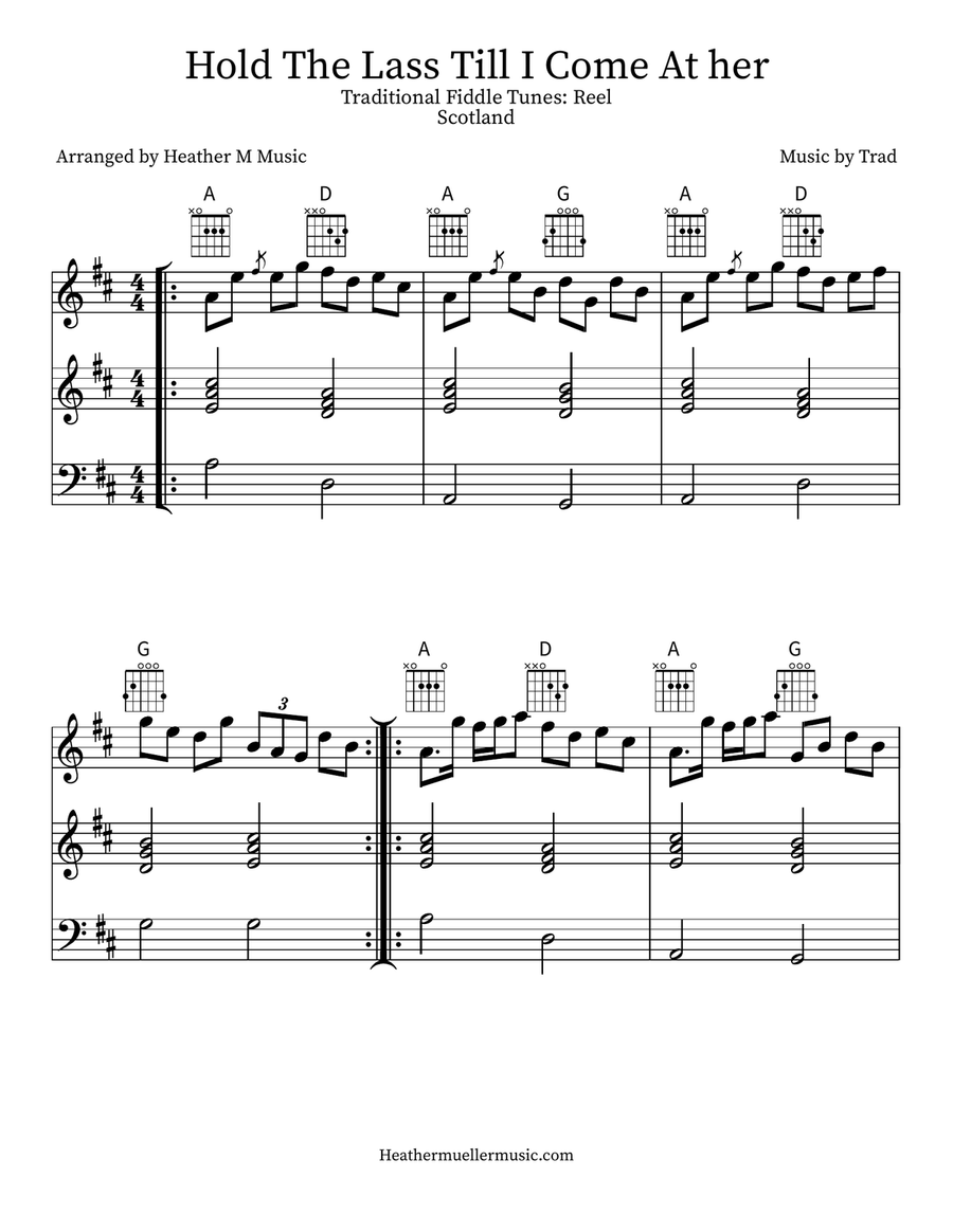 Hold The Lass Till I Come At her Violin scores gallery preview page 1