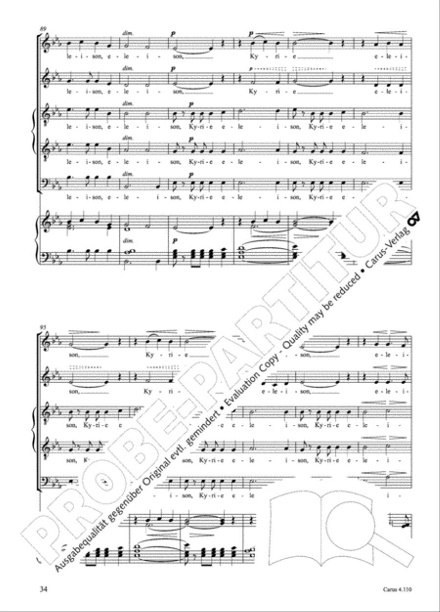 20 Latin Motets (Chants sacres latin/ 20 latein. Motetten) 4-Part scores gallery preview page 35