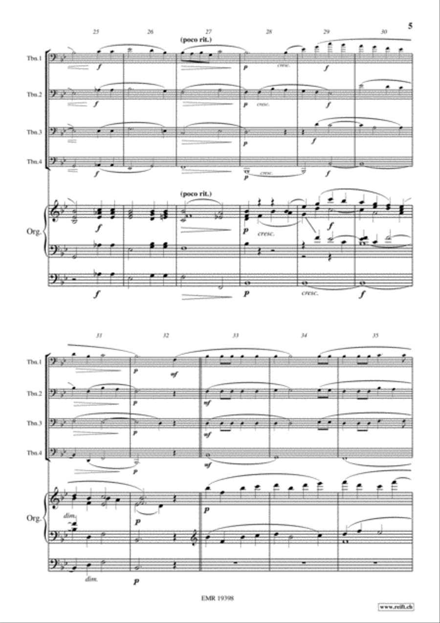 The Lost Chord Trombone Quartet scores gallery preview page 5