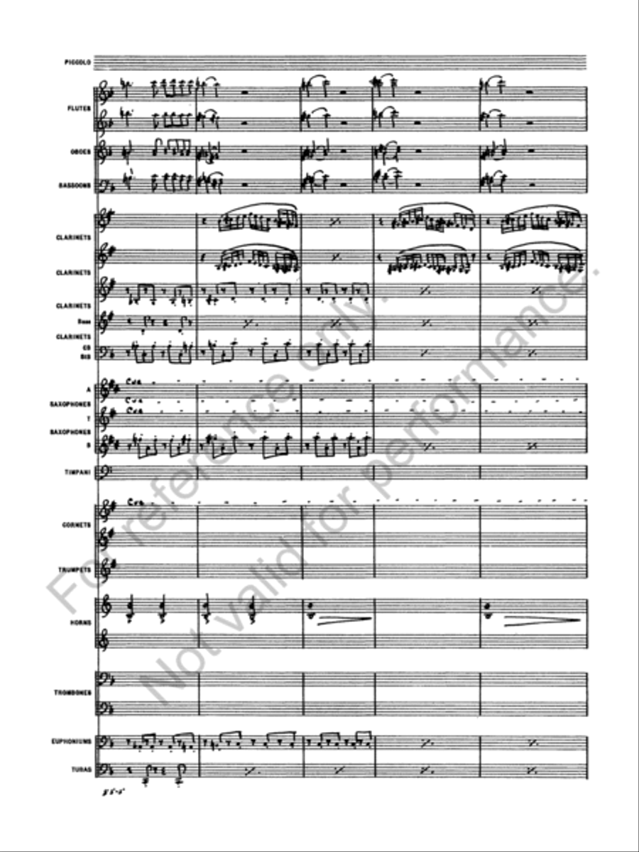 Symphony No. 4 Concert Band scores gallery preview page 7