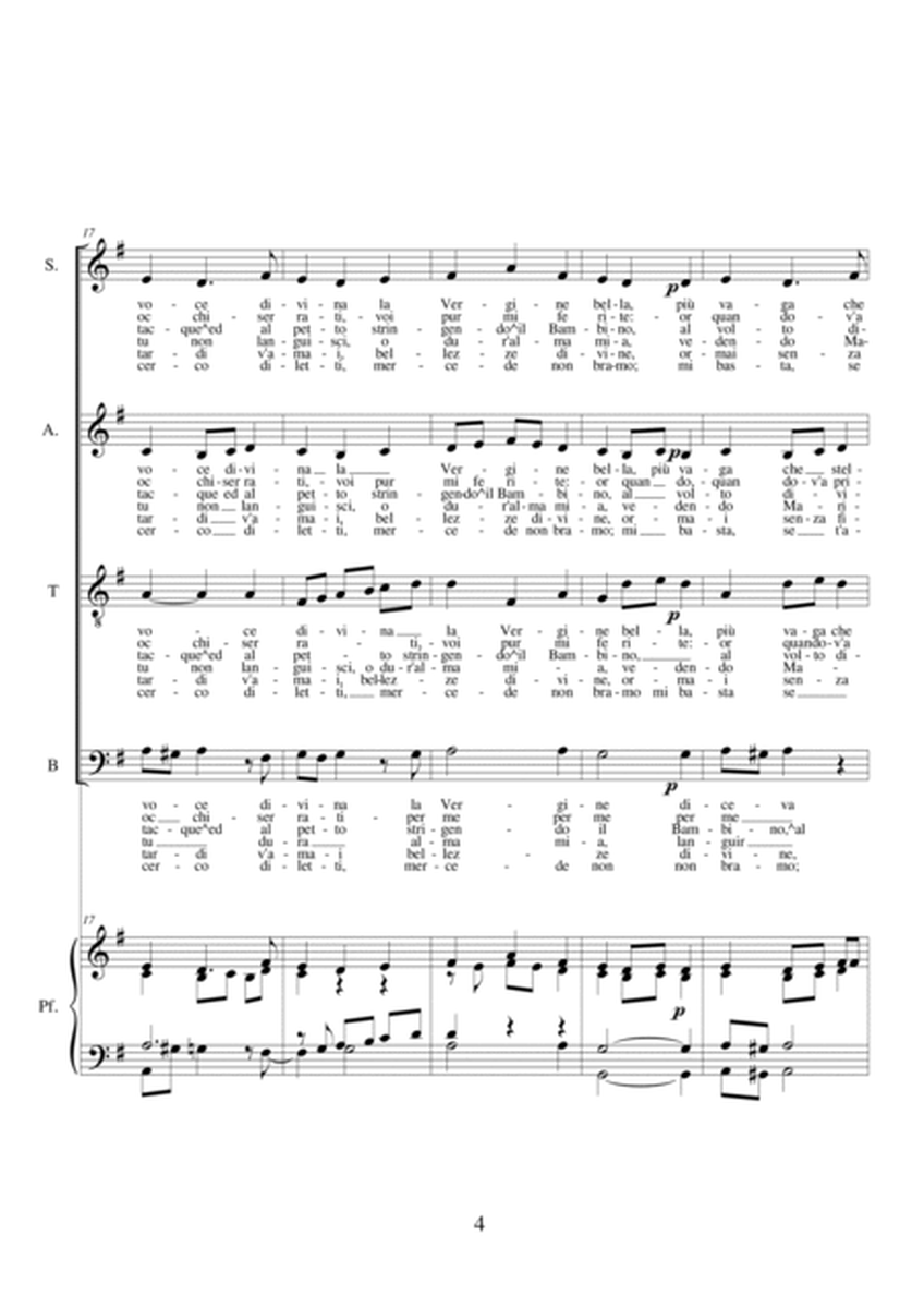 Fermarono i cieli - Choir SATB a cappella or with piano - organ image number null