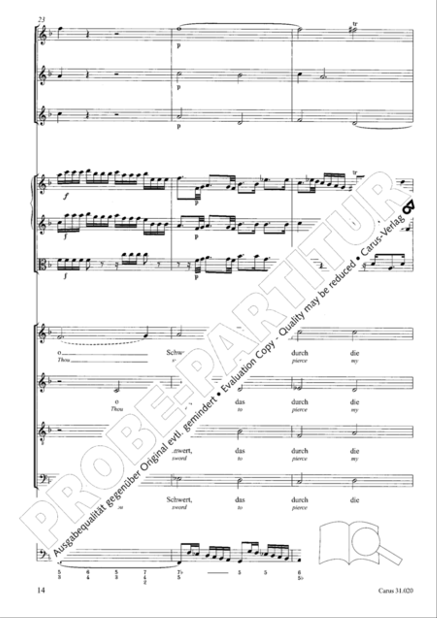 Eternity, thou thundrous word (O Ewigkeit, du Donnerwort) ATB scores gallery preview page 15