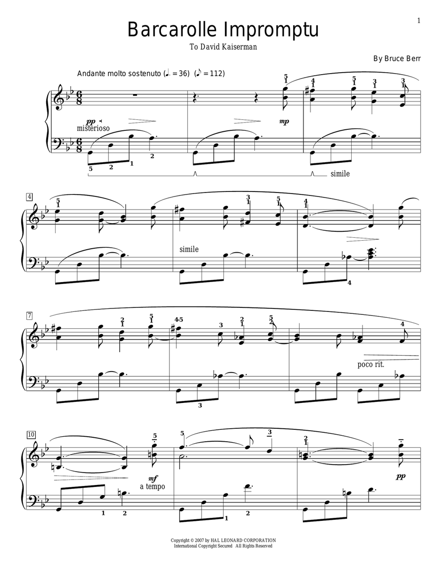 Barcarolle Impromptu