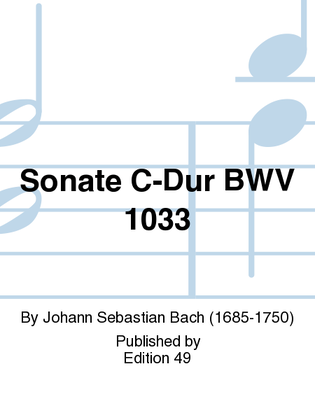 Book cover for Sonate C-Dur BWV 1033
