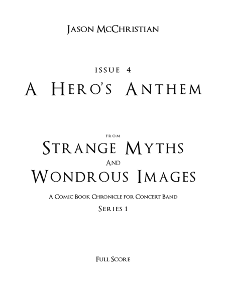 Issue 4, Series 1 - A Hero's Anthem from Strange Myths and Wondrous Images - A Comic Book Chronicle image number null