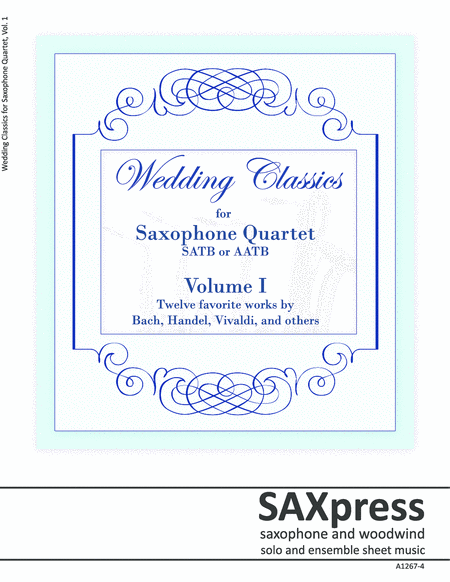 Wedding Classics for Saxophone Quartet image number null