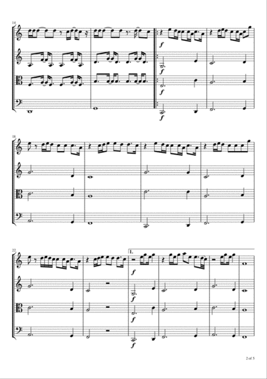 Rescue Story Rescue Story String Quartet scores gallery preview page 3