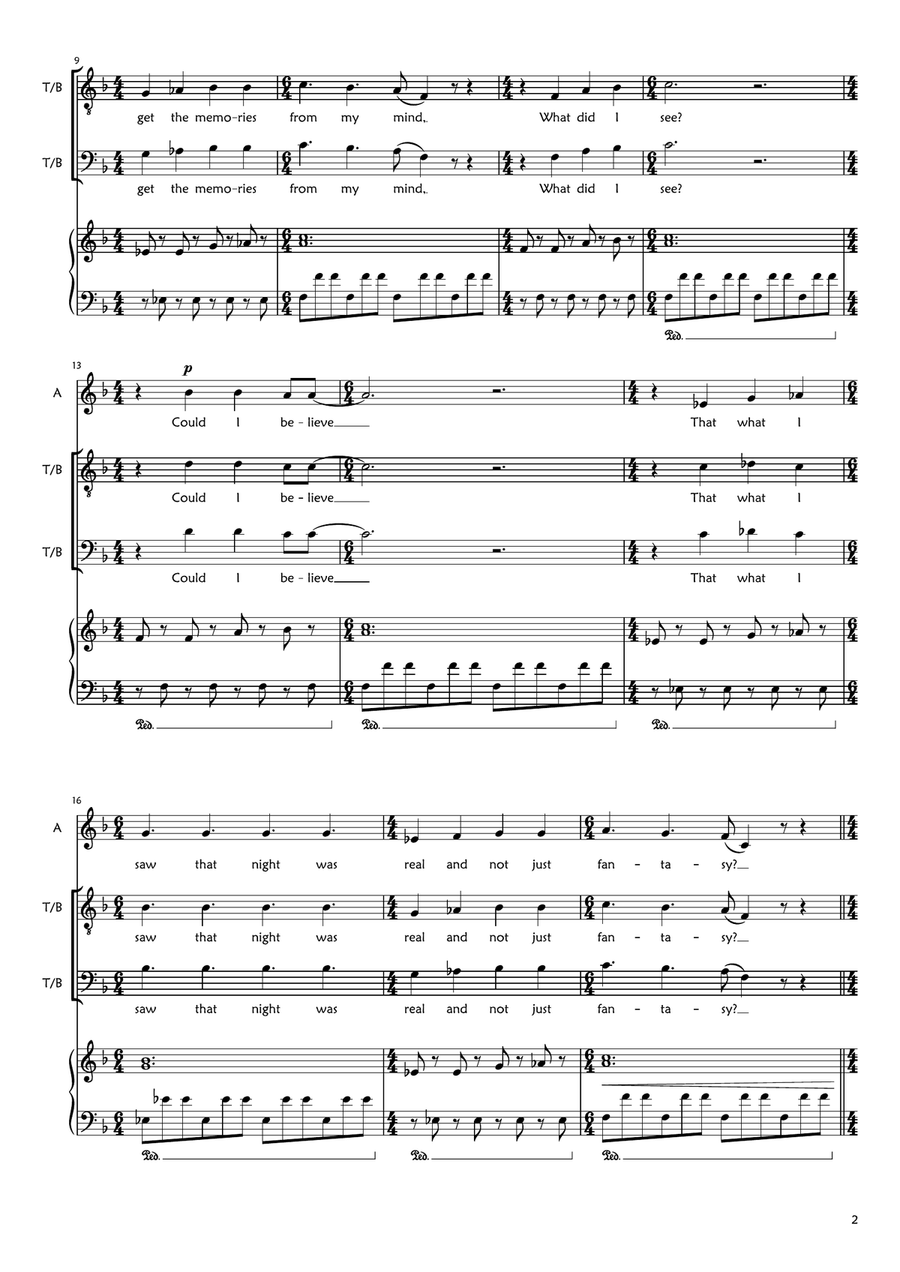 The Number Of The Beast 3-Part scores gallery preview page 2