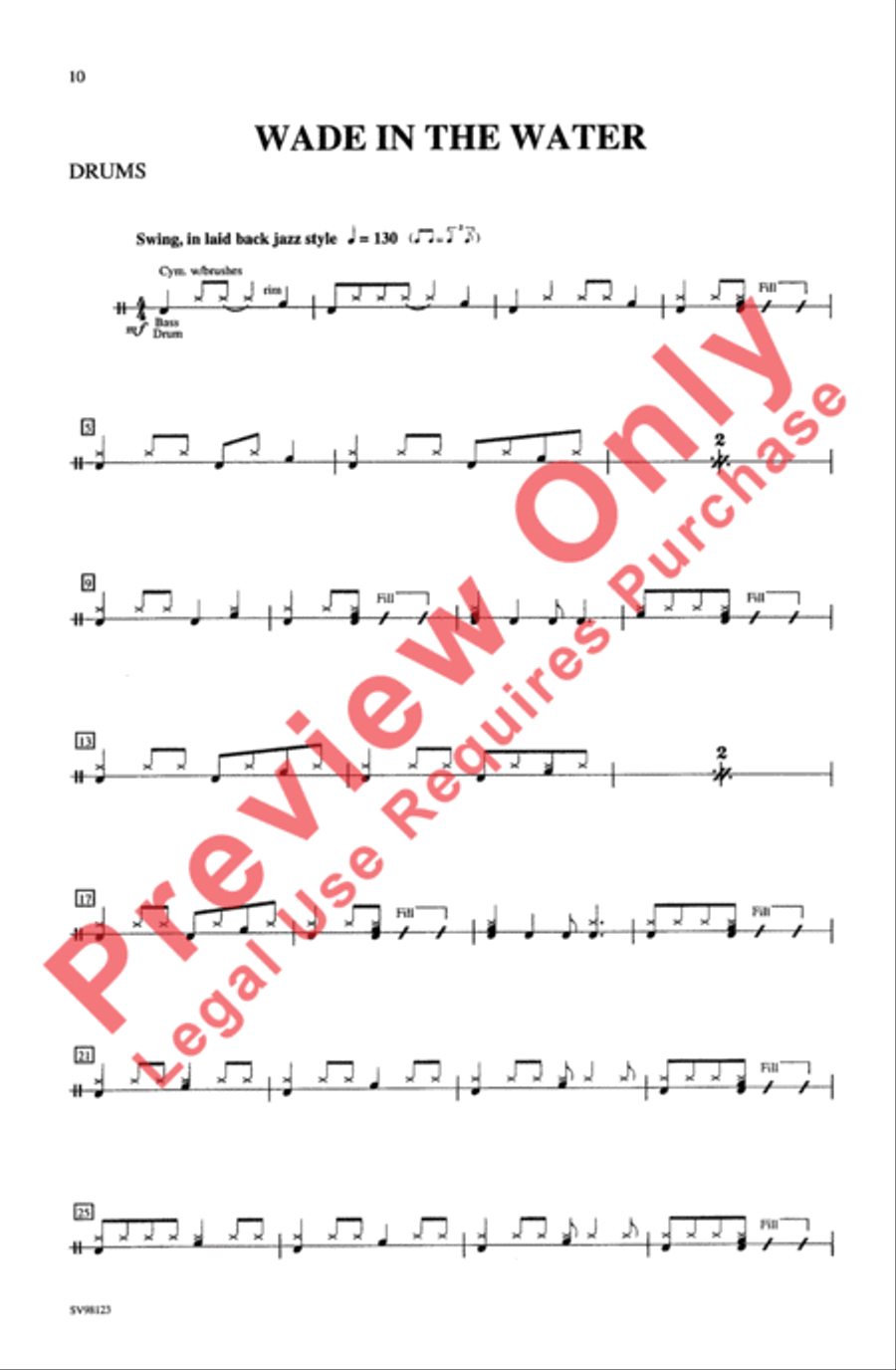 Wade in the Water 4-Part scores gallery preview page 9