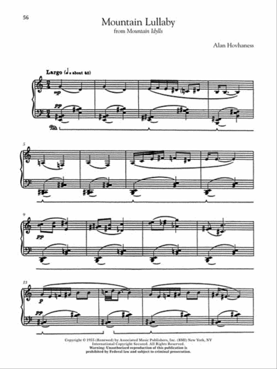 20th Century American Composers – Intermediate Level Piano Piano Solo scores gallery preview page 7