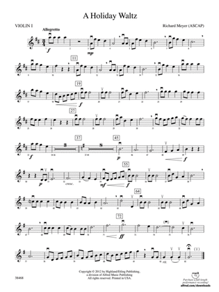 A Holiday Waltz: 1st Violin
