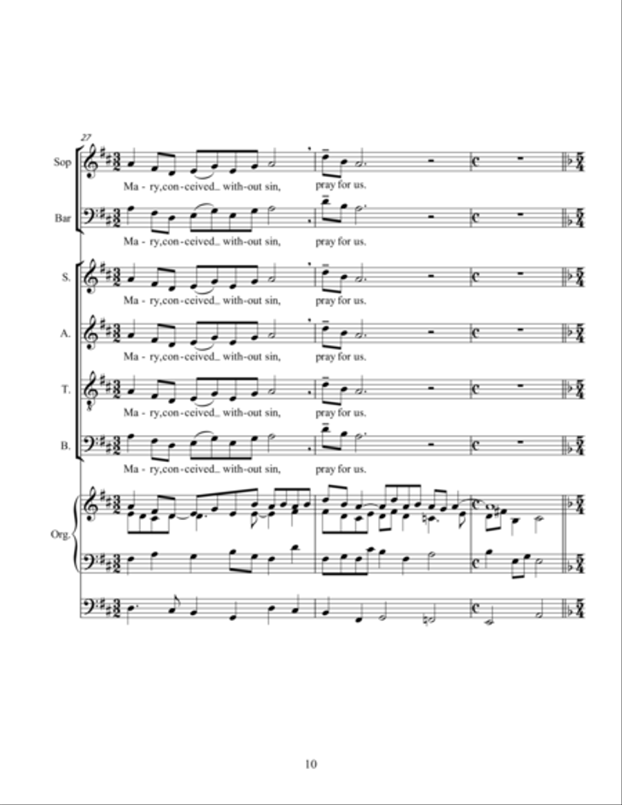 A Marian Tripych 4-Part scores gallery preview page 10