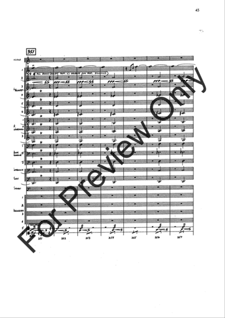Agincourt Hymn (Score) Concert Band scores gallery preview page 69