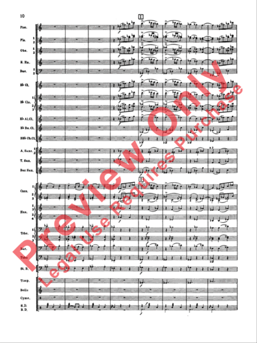 Symphonic Dance No. 2 Concert Band scores gallery preview page 11
