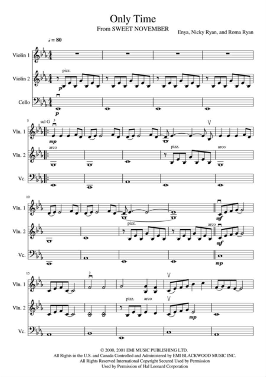 Only Time String Trio scores gallery preview page 2
