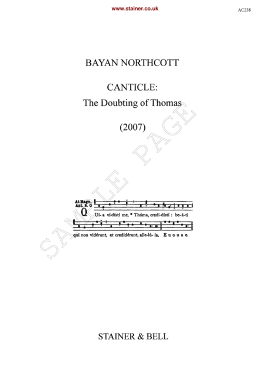 Canticle: The Doubting of Thomas Choir scores gallery preview page 2