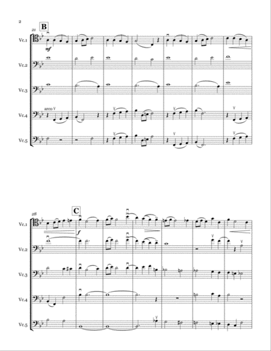 Chanson Triste Cello scores gallery preview page 2