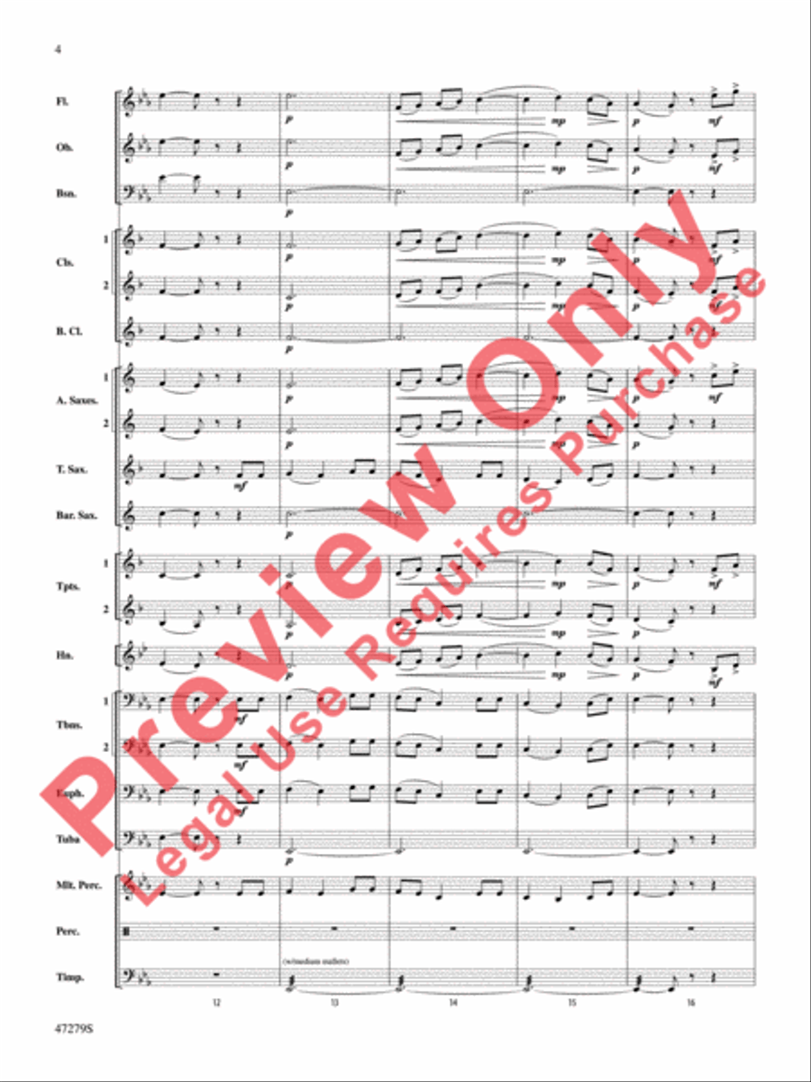 Beach Spring Beach Spring Concert Band scores gallery preview page 5