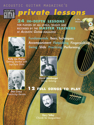 Book cover for Acoustic Guitar Magazine's Private Lessons