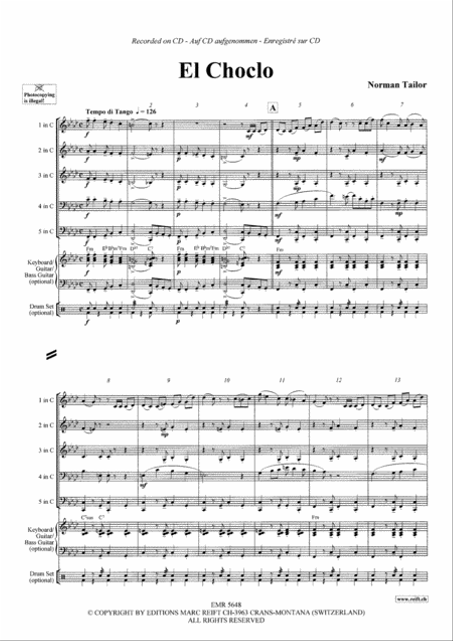 El Choclo Brass Ensemble scores gallery preview page 3