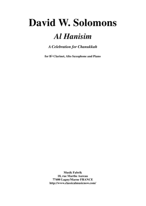 David Warin Solomons: Al Hanisim : A Chanukkah Celebration for Bb clarinet, alto saxophone and piano