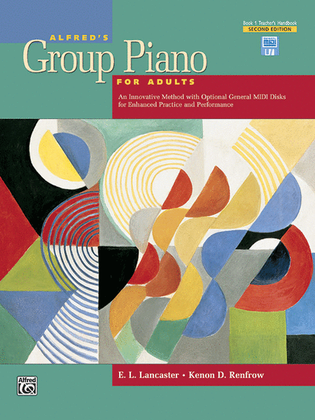 Book cover for Alfred's Group Piano for Adults Teacher's Handbook, Book 1