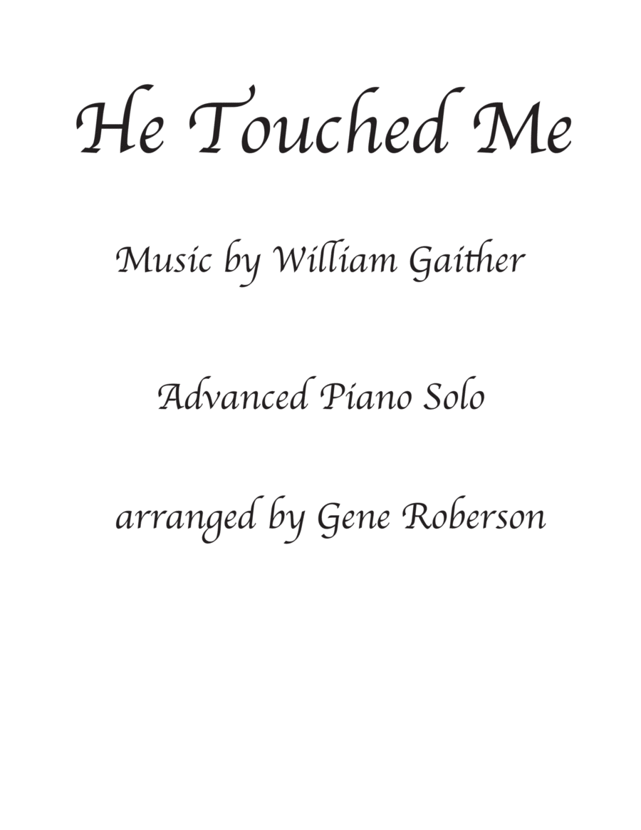 Book cover for He Touched Me