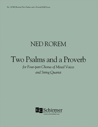 Two Psalms and a Proverb (Full Score)