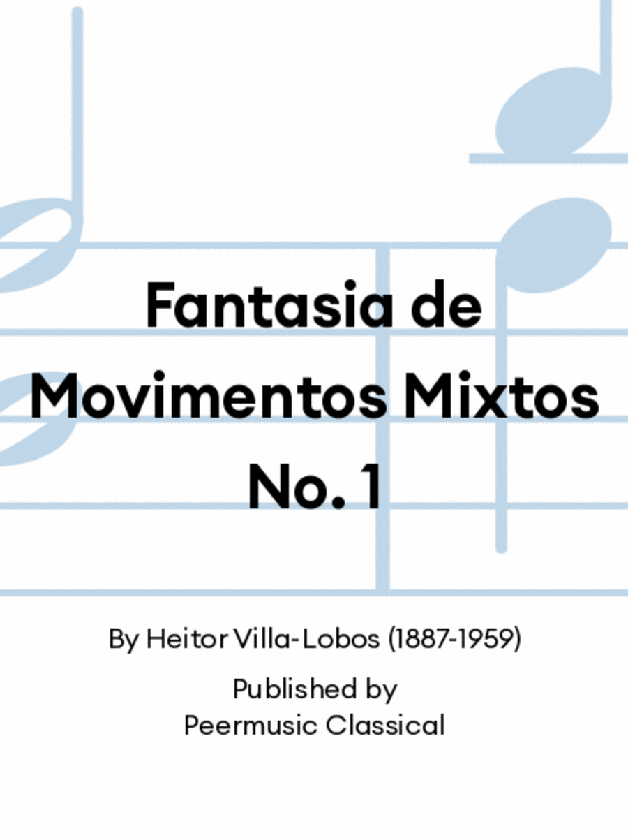 Fantasia de Movimentos Mixtos No. 1 Violin Solo scores gallery preview page 1