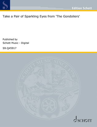 Book cover for Take a Pair of Sparkling Eyes from 'The Gondoliers'